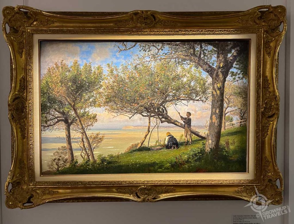 Le ramassage des pommes à San Siméon, Louis Dubourg, Honfleur