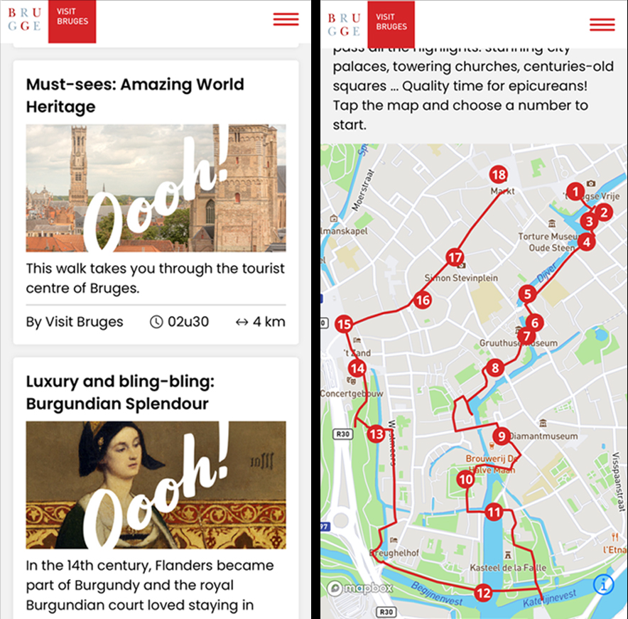 Visit Bruges App with Walking Tour