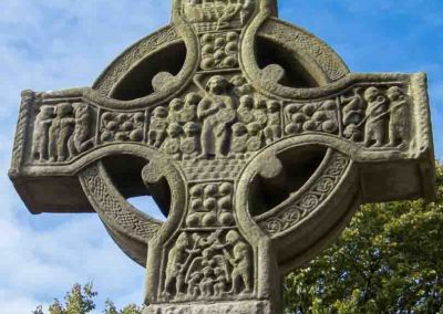 Cross in Monasterboice cemetery Ireland