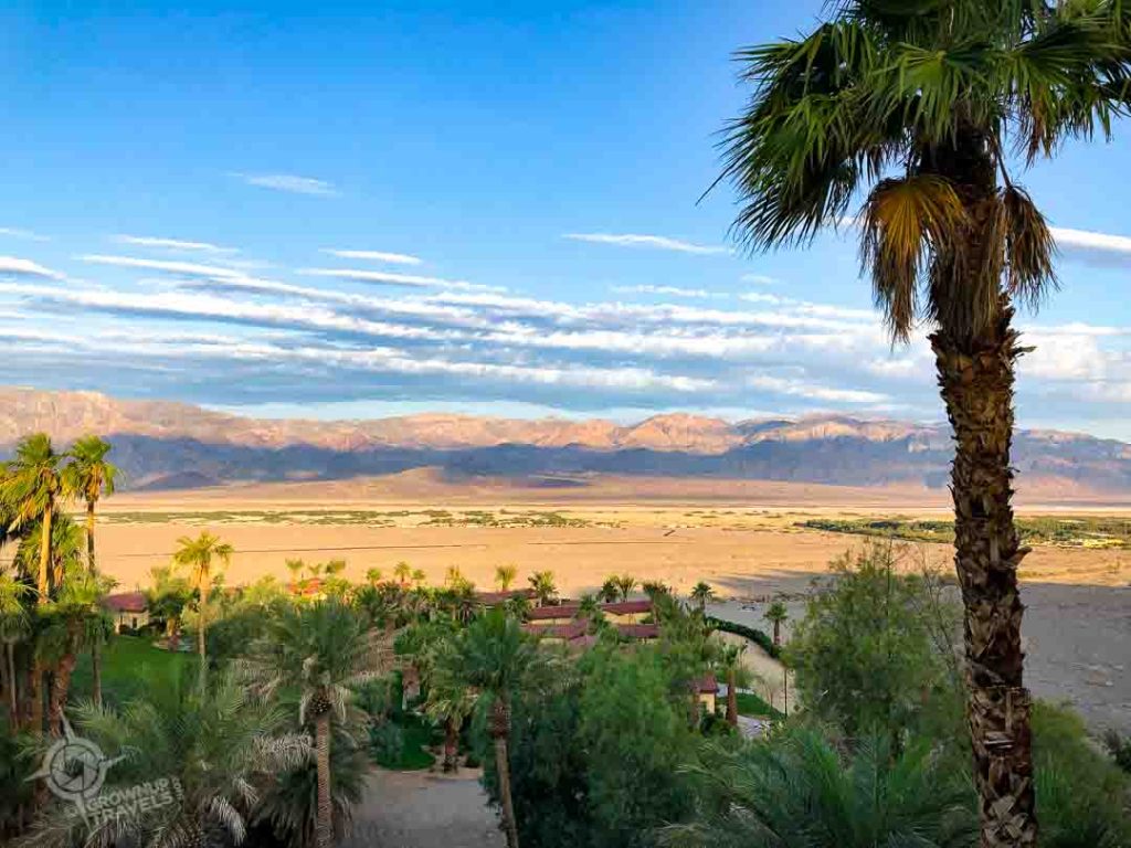 Death Valley morning views from Oasis hotel California