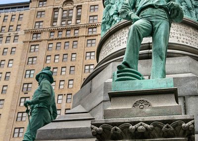 Downtown Buffalo statues