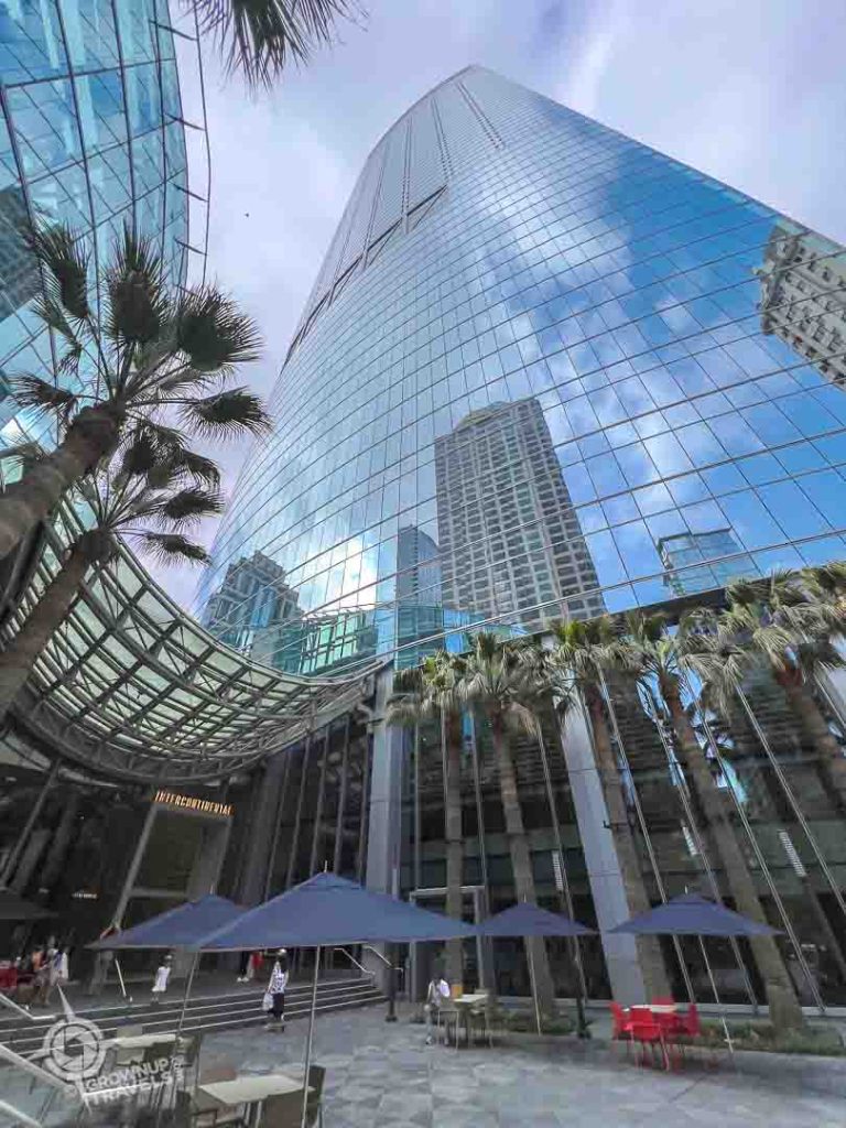 Ground Entrance IHG Intercontinental hotel Los Angeles California