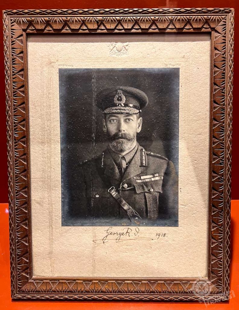 signed photo of King George V of England