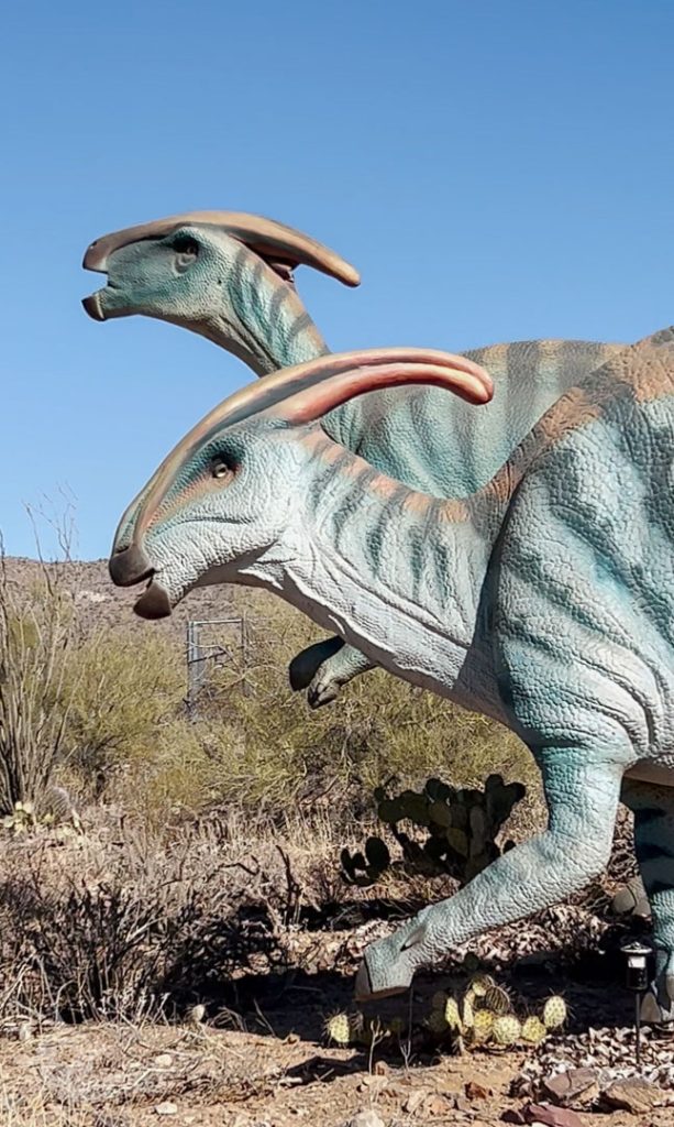 Animatronic dinos at Arizona-Sonora Desert Museum