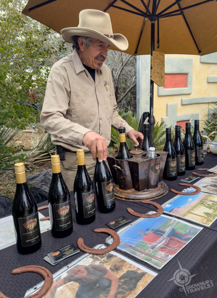 Eric Desfachelles from Copper Horse Winery Savor Tucson Botanical Gardens