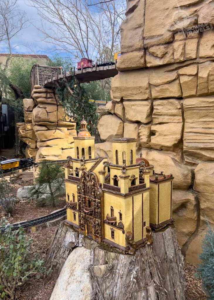San Xavier Mission in Miniature Railroad Tucson Botanical Gardens