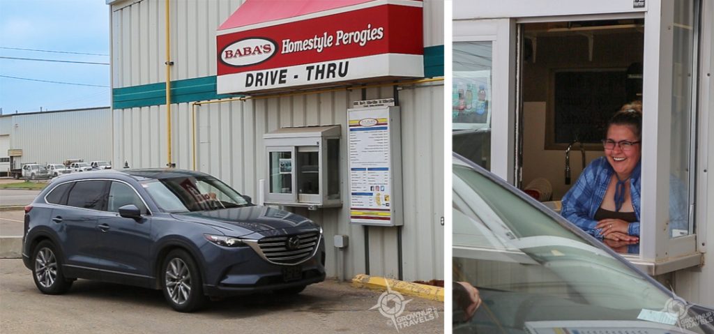 Baba's homestyle pierogies drive thru in Saskatoon