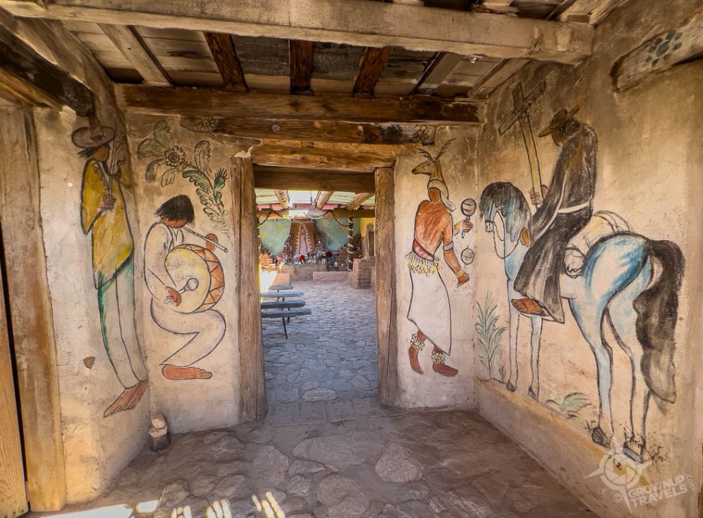 Chapel entrance murals at DeGrazia gallery Tucson