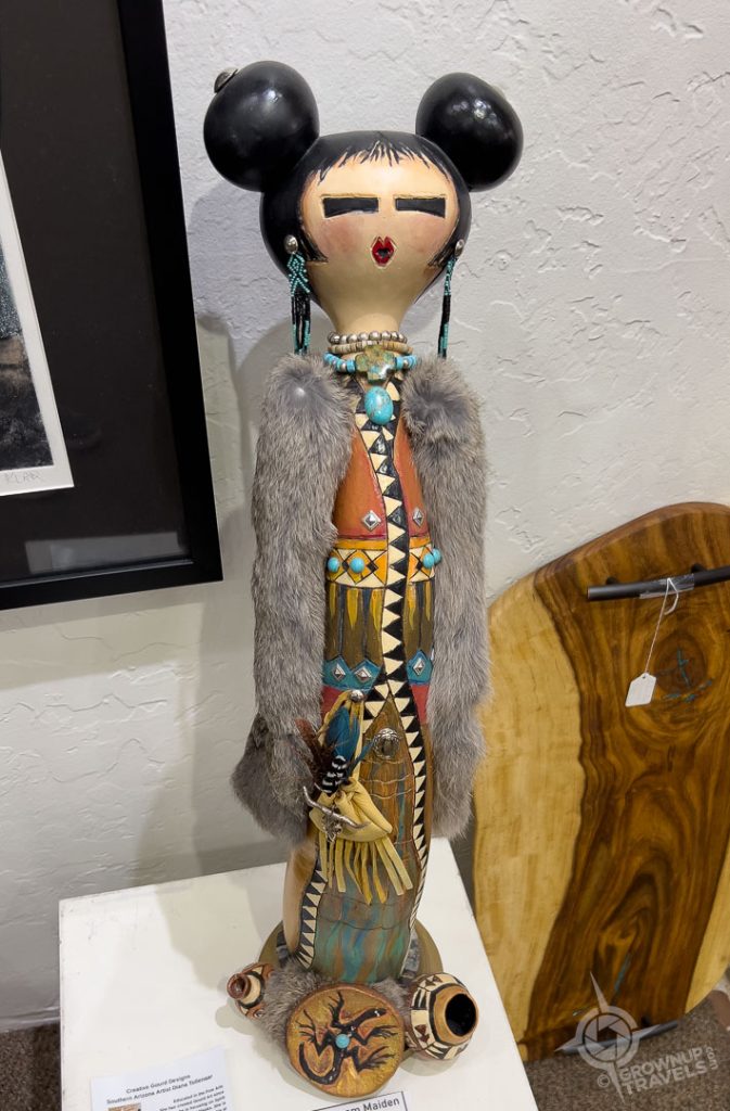 Diana Tollenar gourd maiden sculpture Tubac Arizona