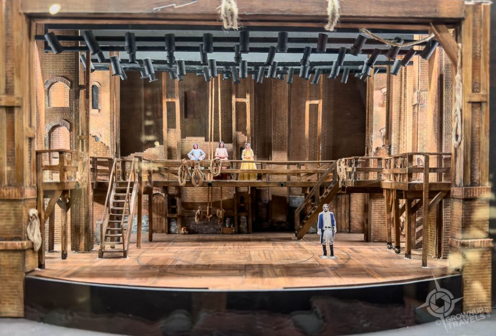 A miniature set for the Broadway musical Hamilton - Tucson Time Machine museum