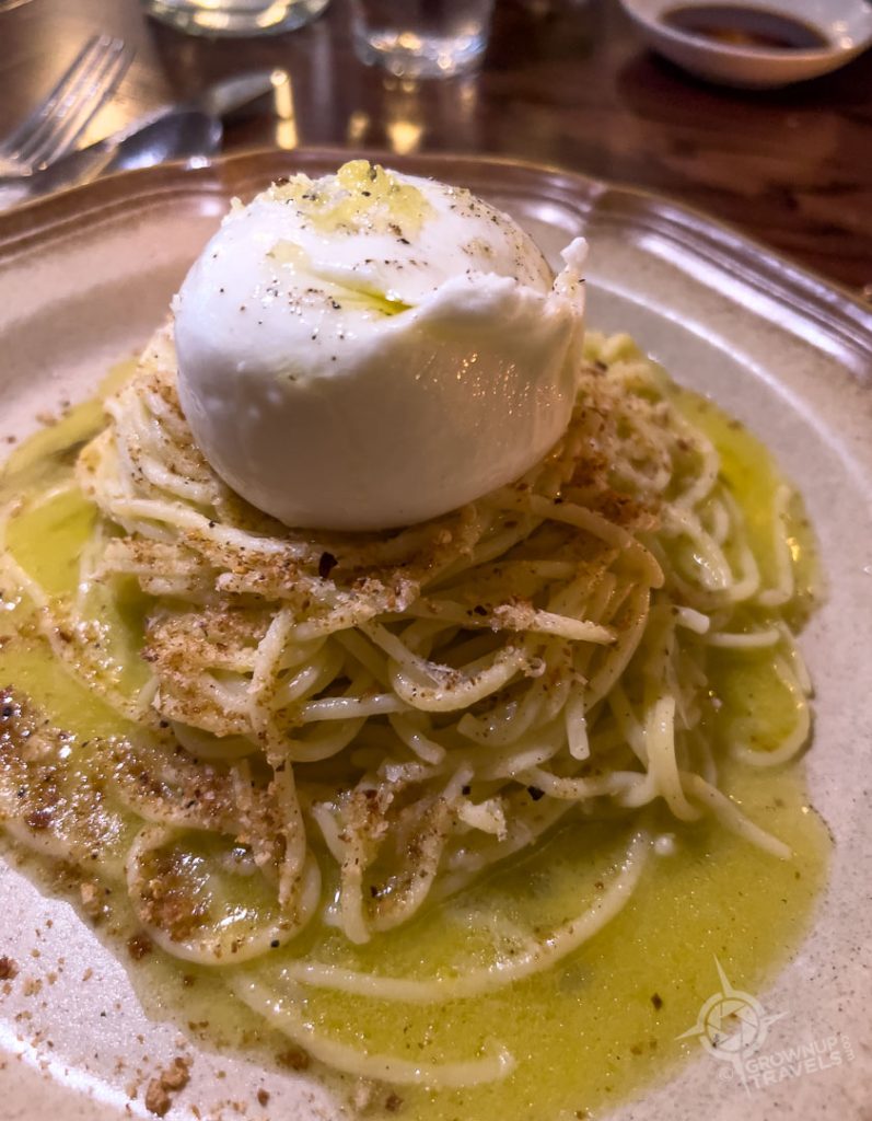Lemon spaghettini with buratta Primal Saskatoon