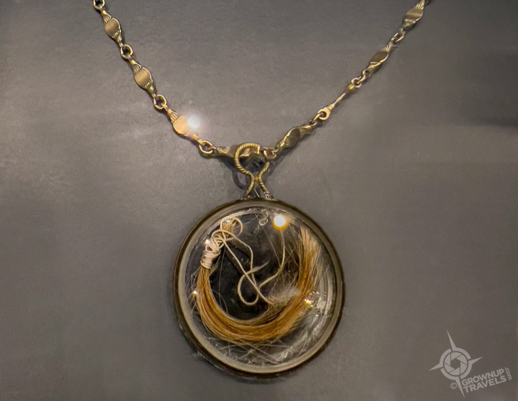 Lock of Hair reputedly belonging to Davy Crockett Alamo collection