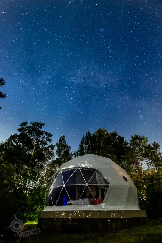 Milky Way over The Jack at Blackstrap Glamping Resort