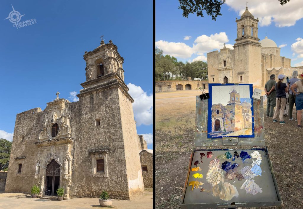 Mission San Jose and plein air painting San Antonio