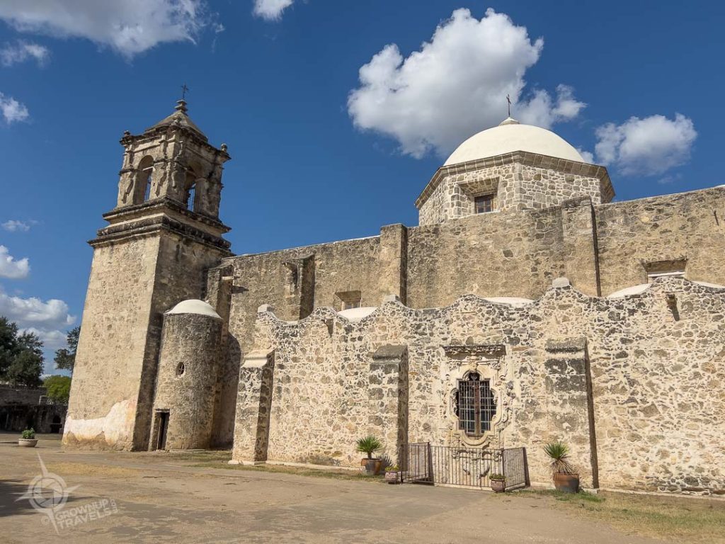 Mission San Jose exterior with Rose Window San Antonio
