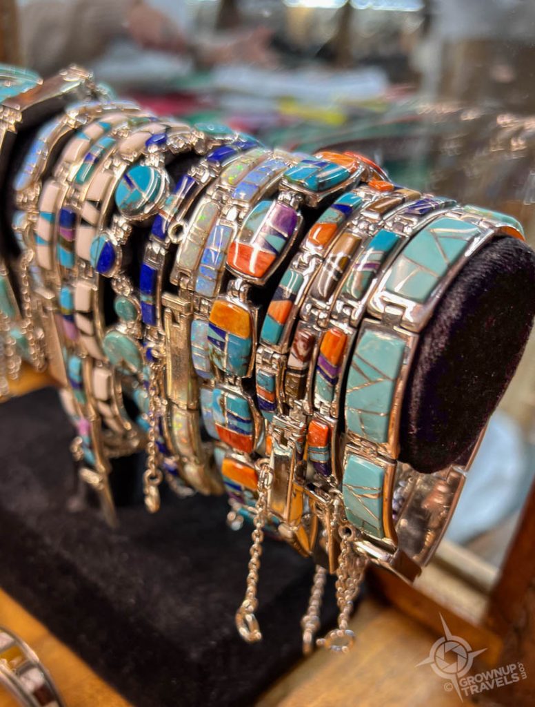 Native American jewellery at Old Presidio Gallery, Tubac Arizona