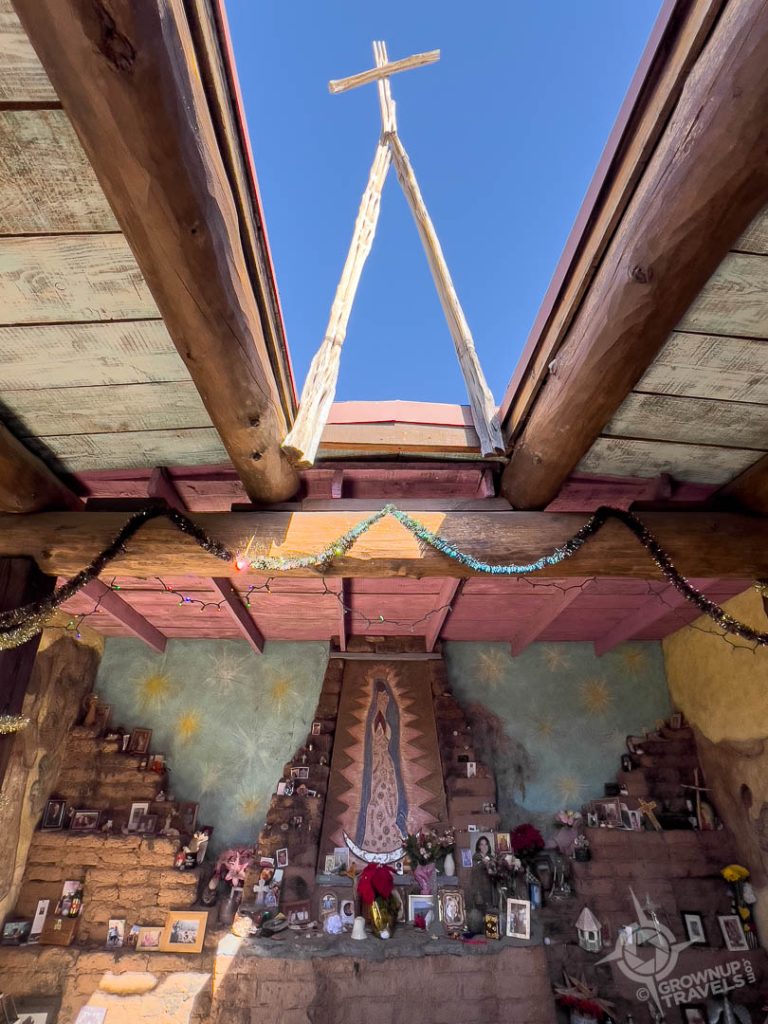 Open air altar skylight at DeGrazia gallery Tucson
