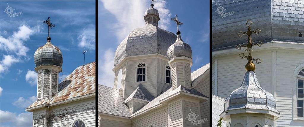 Ukrainian Orthodox church domes Saskatchewan