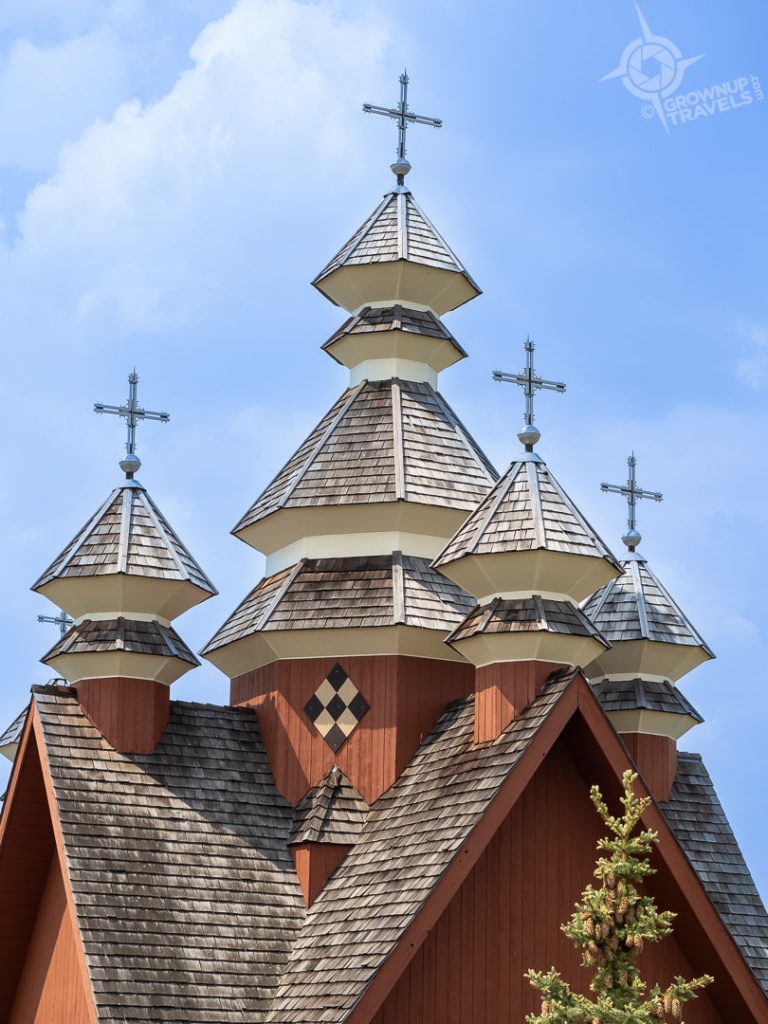 St volodymyr Catholic Park church domes detail