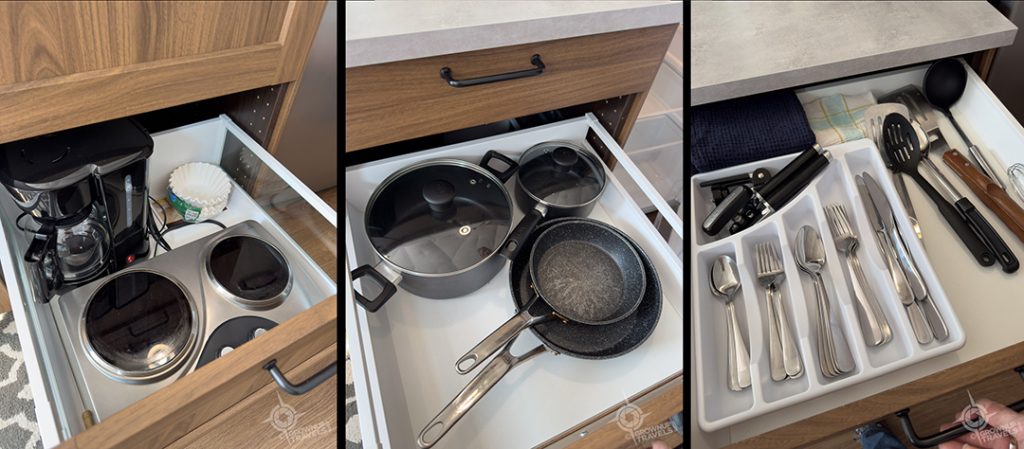 cooking essentials at Blackstrap Glamping Resort