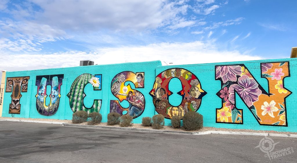 Tucson letters mural