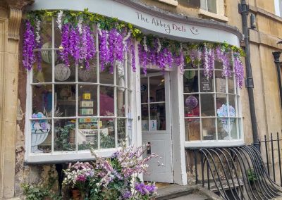 Abbey Deli aka Modiste dress shop exterior Bath