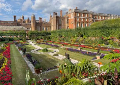 Reverse view of the Pond Garden Hampton Court Palace