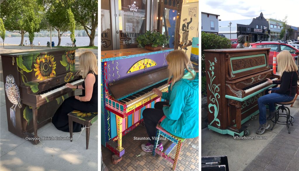 Jane on public pianos