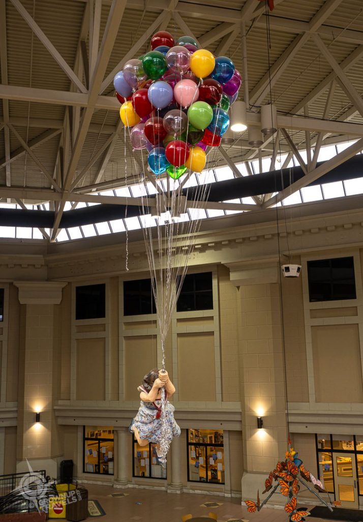 Balloon girl sculpture Market Square Saint John