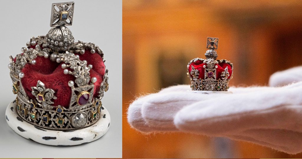 One of the Imperial Crowns in Queen Marys Dollhouse