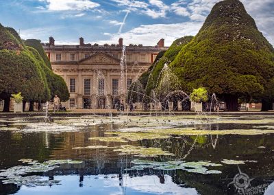 The Great Fountain Garden's one remaining fountain at Hampton Court Palace