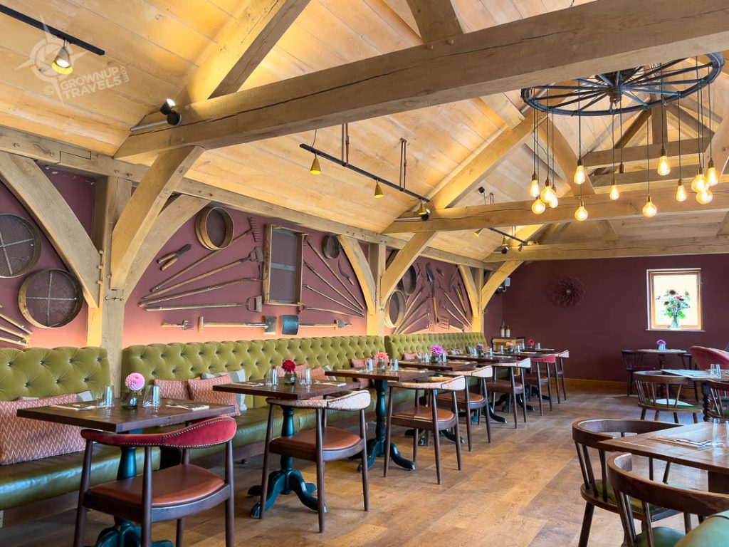 Iford Manor restaurant interior