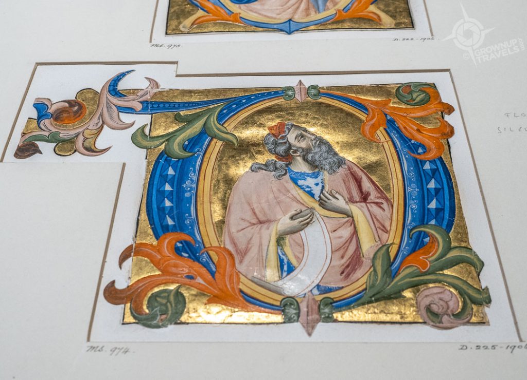 4 inch cut out initial from V&A Prints and Documents study room