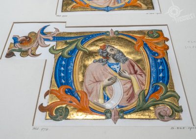 4 inch cut out initial from V&A Prints and Documents study room