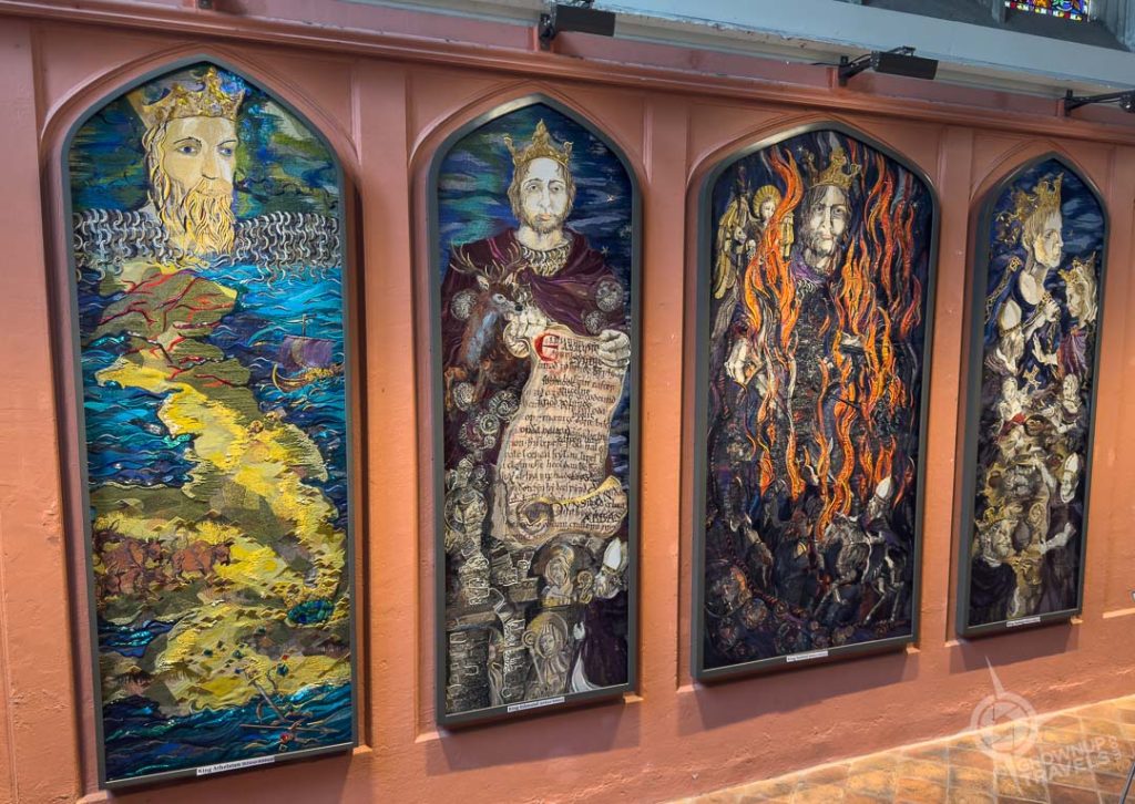 7 Saxon Kings Embroidery Project All Saints Church interior Kingston Upon Thames_