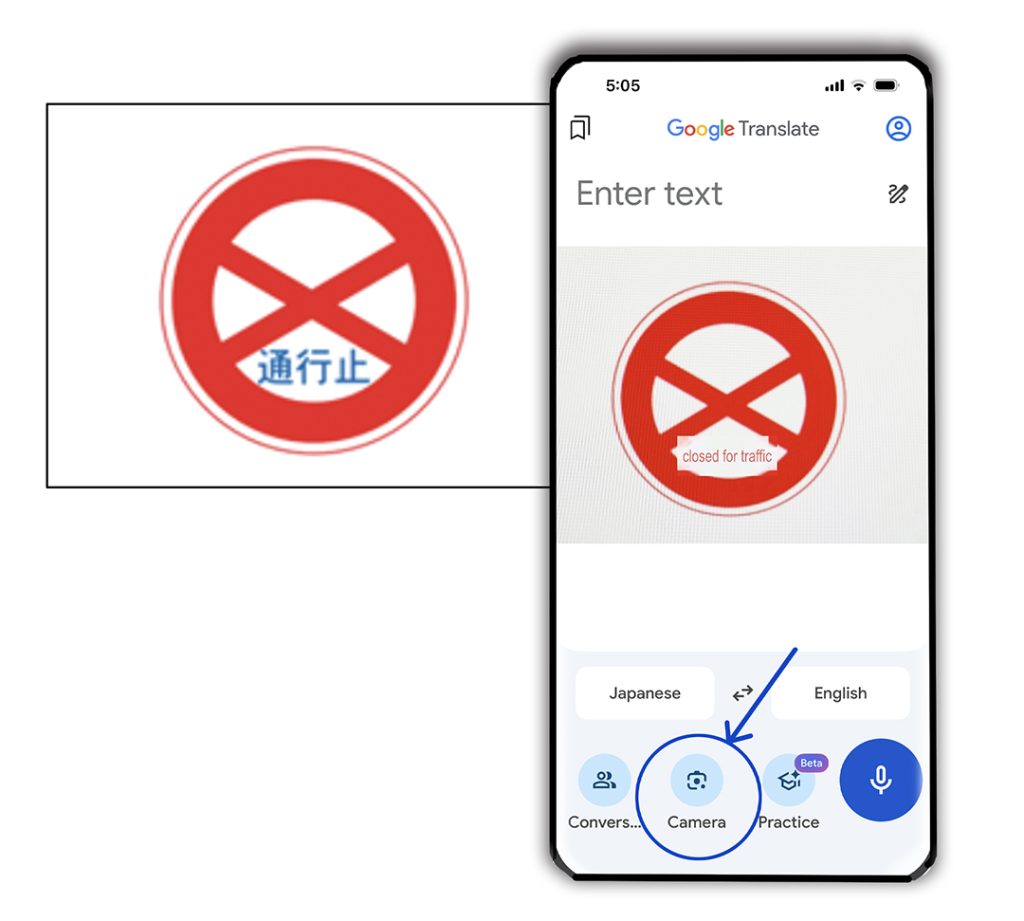 Google Translate with Camera