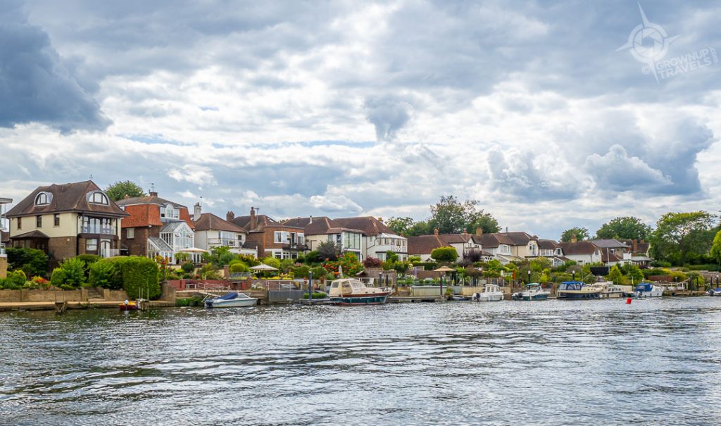 Houses on the Thames near Kingston
