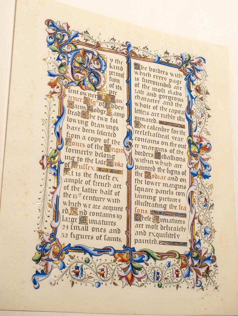 Illuminated manuscript English from V&A Prints and Documents study room