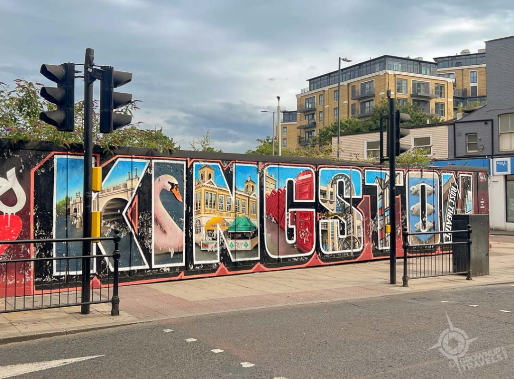 Kingston Upon Thames downtown mural_