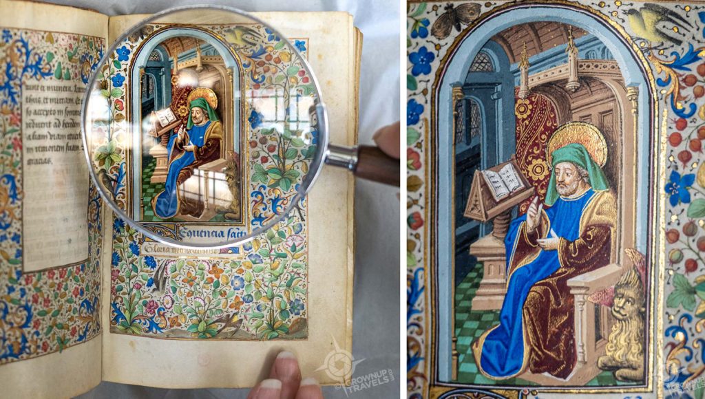 Margaret de Foix Book of Hours V&A National Art Library magnified detail