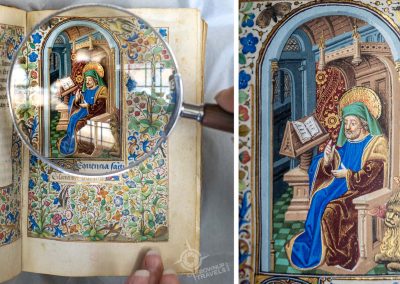 Margaret de Foix Book of Hours V&A National Art Library magnified detail