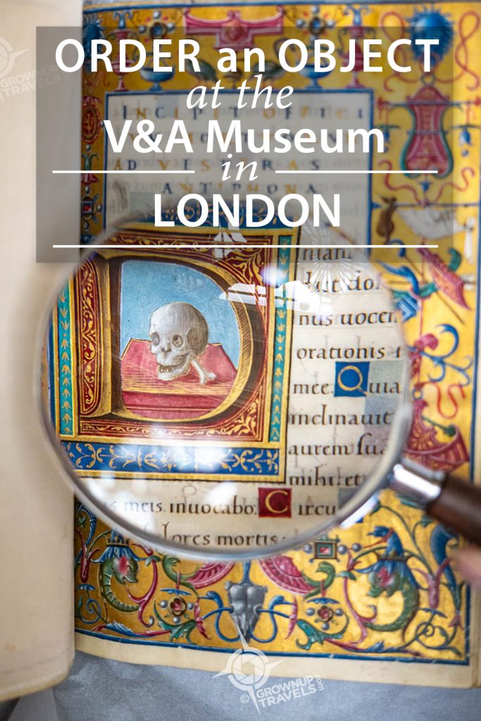 PINTEREST_Order an Object with magnifying glass and illuminated manuscript