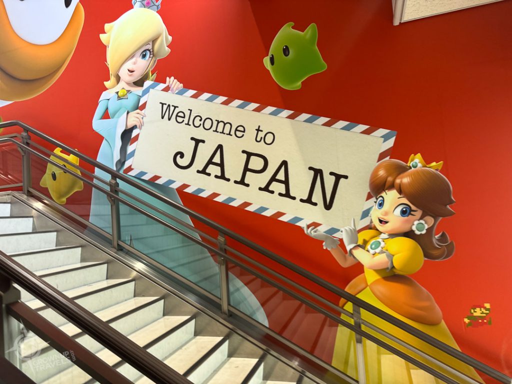 Welcome to Japan sign at airport
