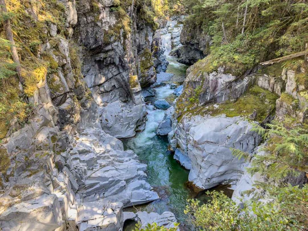 Squamish Canyon waterfall gorge