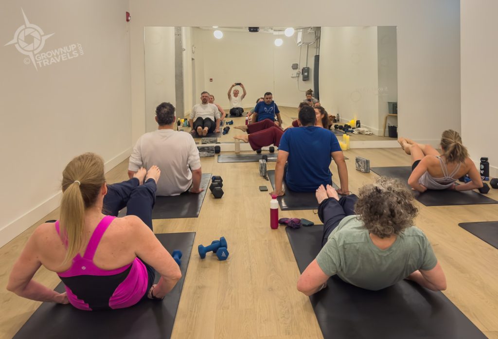 Strength class at Fili in Squamish