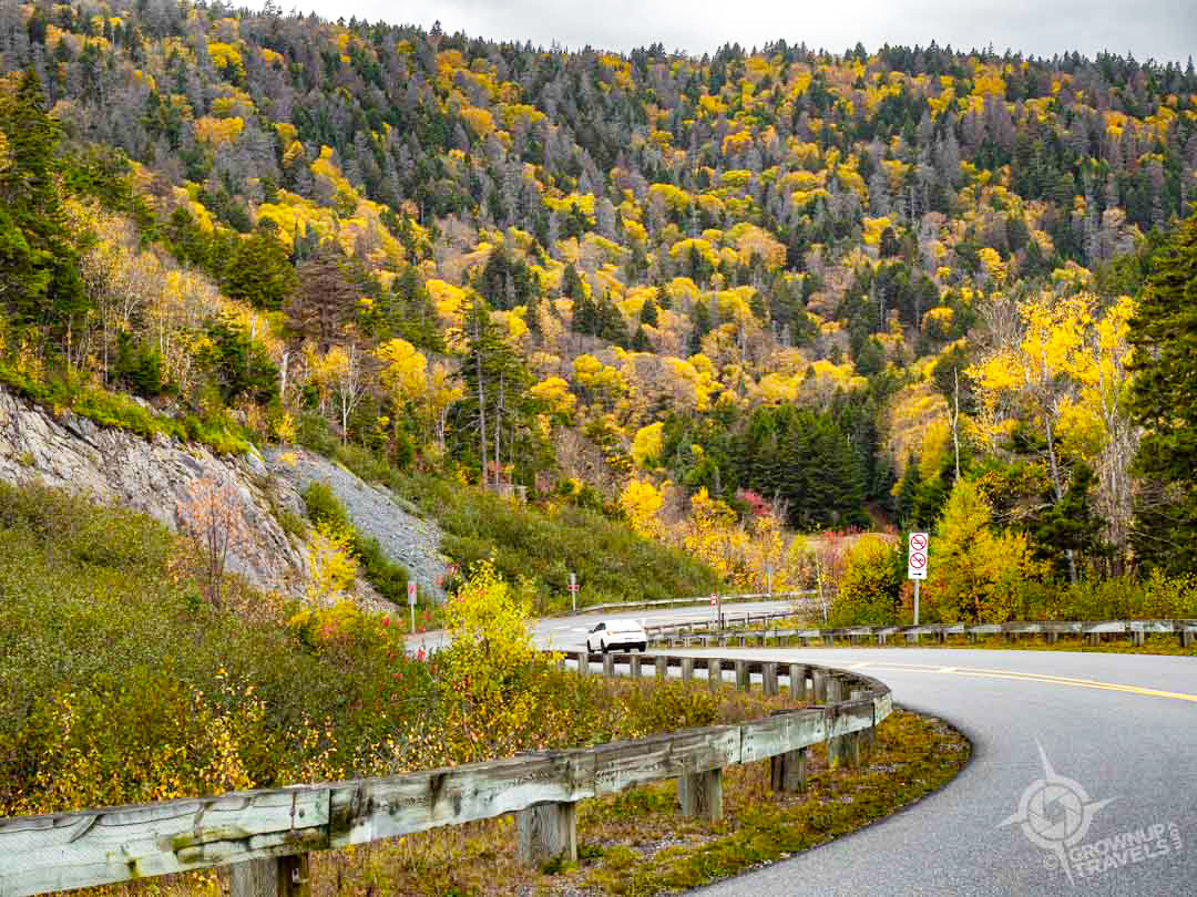 NB Fundy Trail Parkway autumn drive