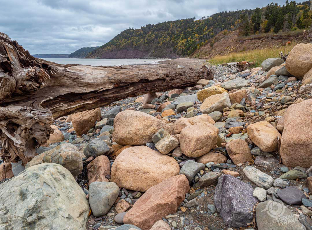 NB Fundy Trail Long Beach pebble beach