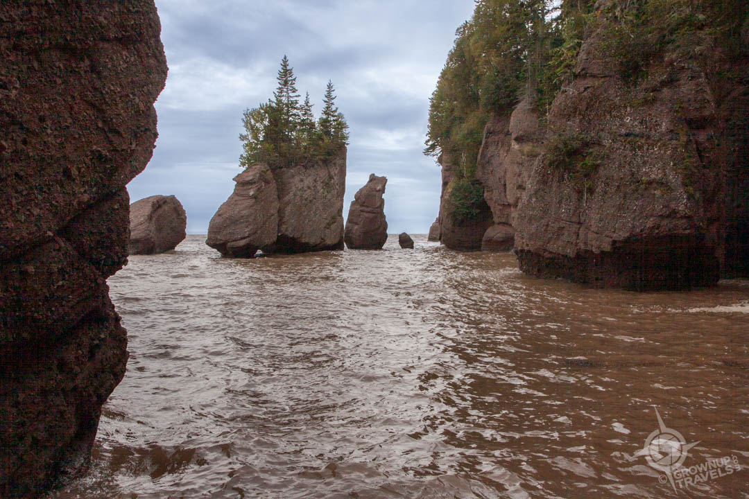 NB Hopewell rocks ocean flooded