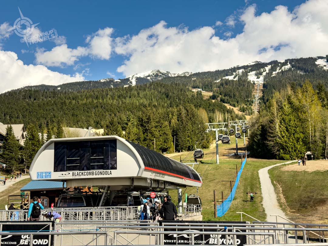 Blackcomb Gondola in spring Whistler BC