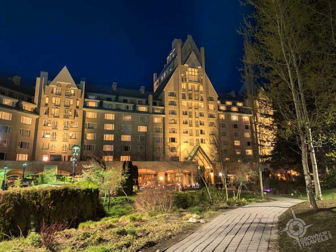 Fairmont Chateau Whistler at night
